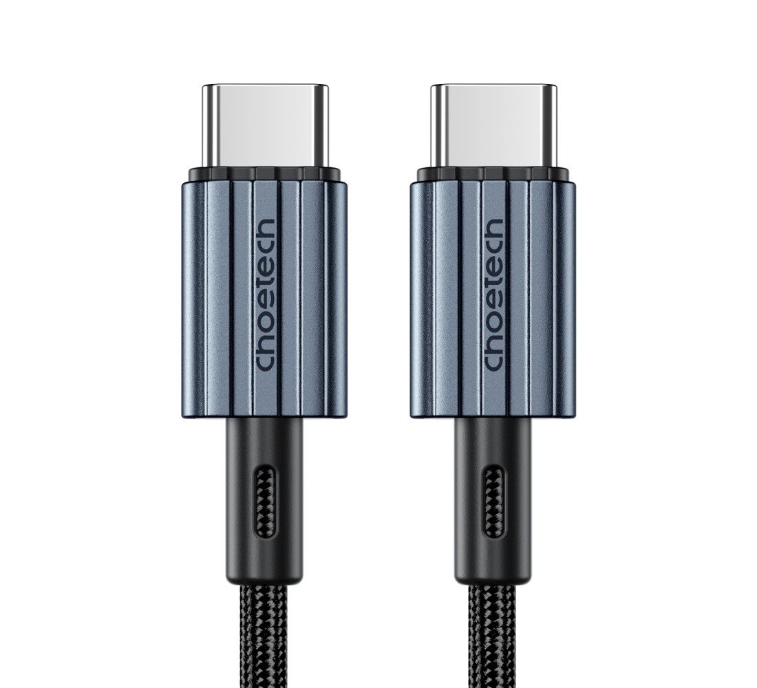 Dátový kábel ChoeTech USB-C 60W cable 1.2M Black