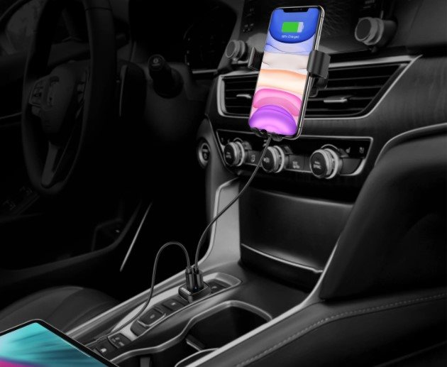 Nabíječka do auta Choetech PD20W + QC18W 38W dual ports Car Charger