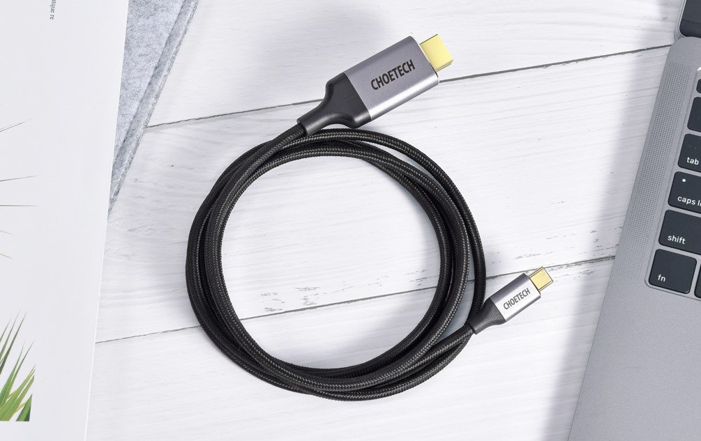 Video kábel Choetech USB-C to HDMI 4K @ 60Hz Braid 1.8m Cable