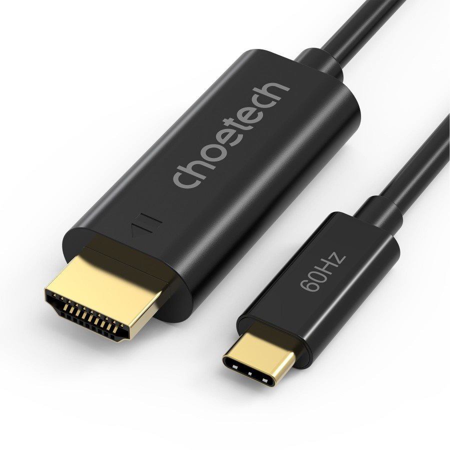 Video kábel Choetech USB-C to HDMI 4K PVC 1,8 m Cable black