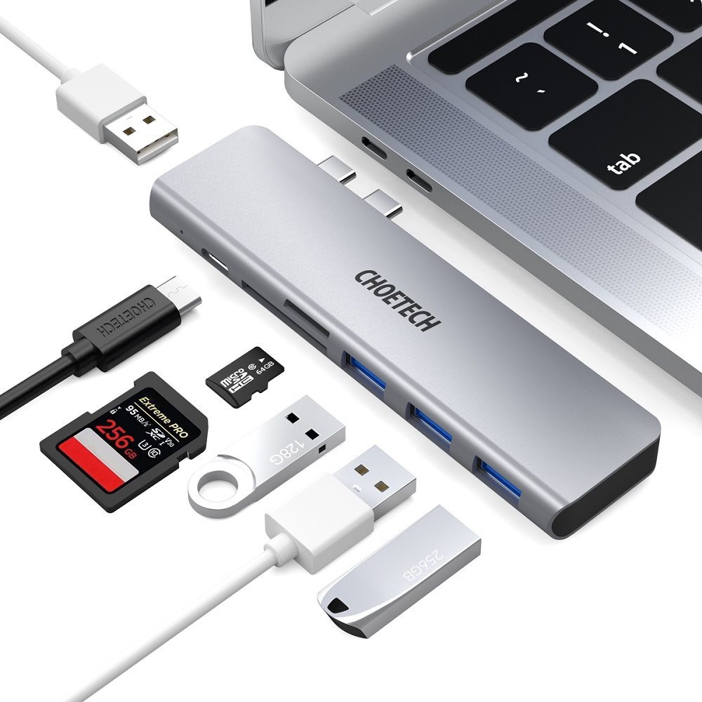 USB-Hub Choetech 01.02.01.HUB-M23-GY