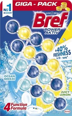 Bref Power Aktive bloc de toilette Juicy Lemon - 50 gr