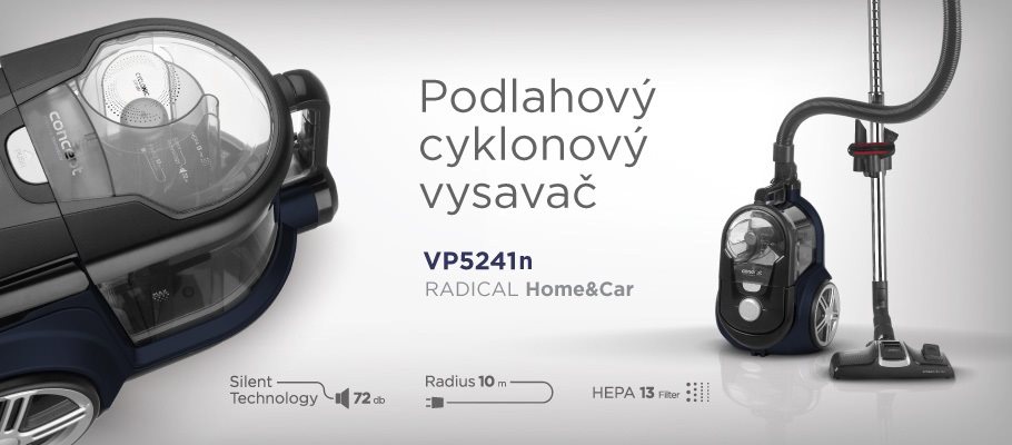 Bezsáčkový vysavač Concept VP5241n 4A RADICAL Home&Car