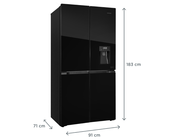 American refrigerator CONCEPT LA8891bc BLACK American refrigerator CONCEPT LA8891bc BLACK