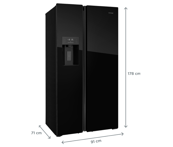 American refrigerator CONCEPT LA7691bc BLACK American refrigerator CONCEPT LA7691bc BLACK