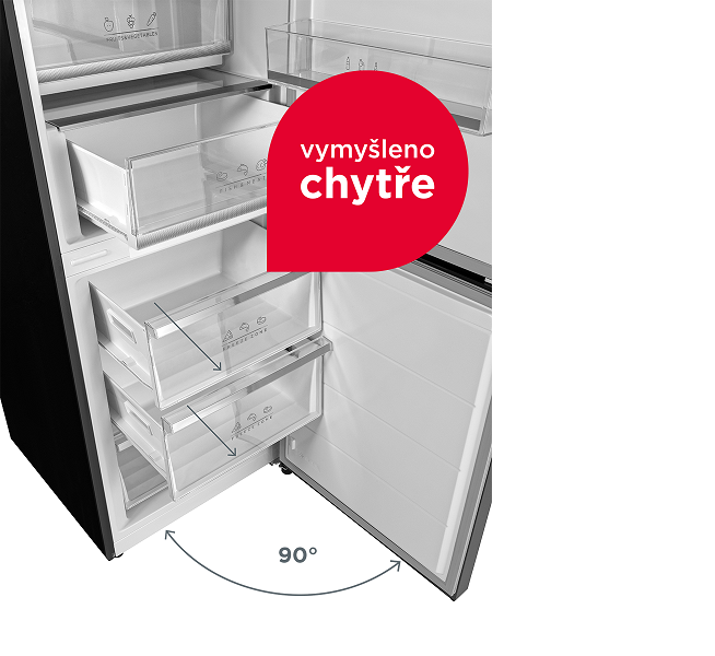 Refrigerator CONCEPT LK6460bc BLACK