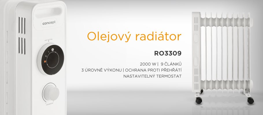 Elektrický radiátor CONCEPT RO3309 Olejový