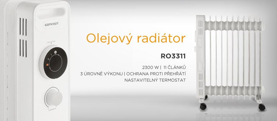 Elektrický radiátor CONCEPT RO3311 Olejový