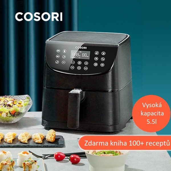 Fritéza Cosori CP-158-AF-RXL PREMIUM 5.5 Litre grey blue