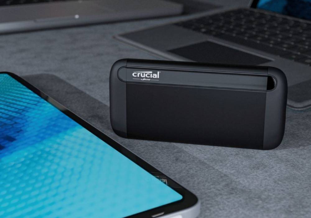Schnelles externes Laufwerk Crucial Portable SSD X8