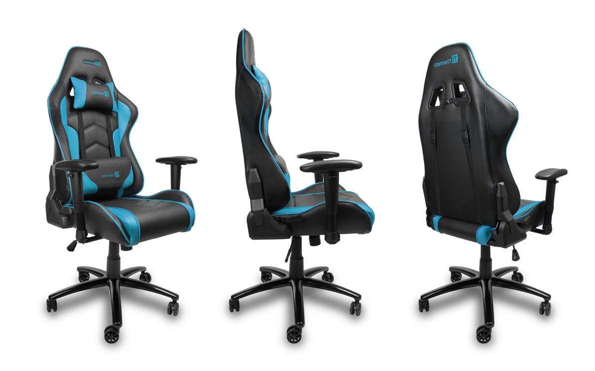 Gaming chair CONNECT IT Gaming Chair blue Gaming chair CONNECT IT Gaming Chair blue