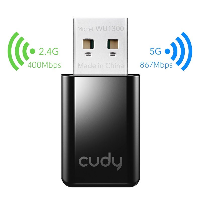 CUDY AC1300 High Gain USB Wi-Fi Adapter