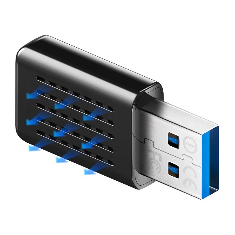 CUDY AC1300 High Gain USB Wi-Fi Adapter