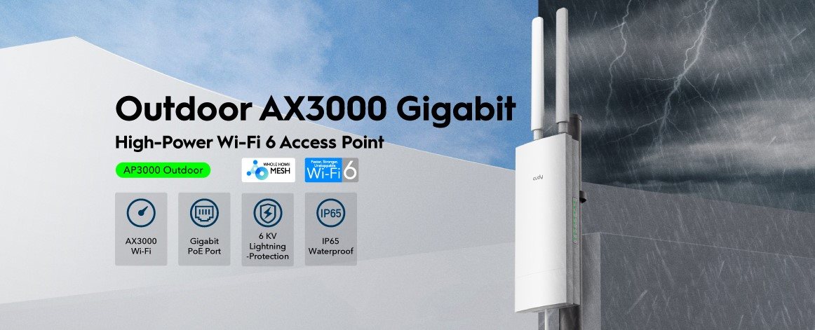 WiFi Access Point CUDY AX3000 High Power WiFi 6 2.5G Outdoor Access Point mit WiFi 6