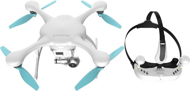 Ehang GHOSTDRONE 2.0 and VR Ehang GHOSTDRONE 2.0 a VR set