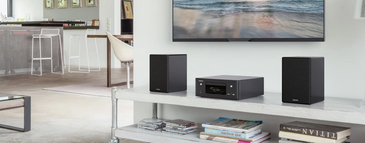 Kompaktní Hi-Fi minisystém s Bluetooth Hi-Fi systém Denon CEOL RCD-N11DAB Gray