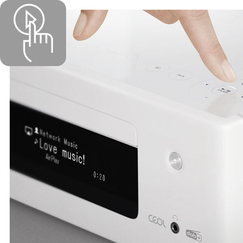 Dotykové ovládání Hi-Fi systém Denon CEOL RCD-N11DAB Gray