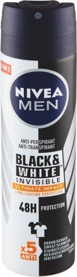 Pánsky antiperspirant NIVEA MEN Black&White Invisible Ultimate Impact