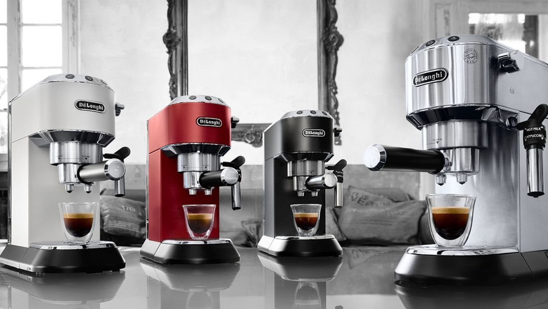 Hebel-Kaffeemaschine De'Longhi Dedica EC 685.R 