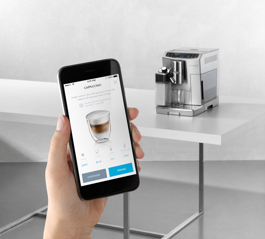 Aplikace na telefon Automatický kávovar De'Longhi ECAM 510.55