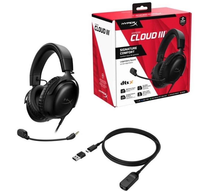 Herní sluchátka HyperX Cloud III Black
