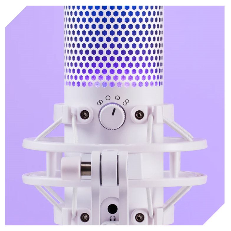 HyperX QuadCast S White premium microphone with RGB backlight HyperX QuadCast S White premium microphone with RGB backlight