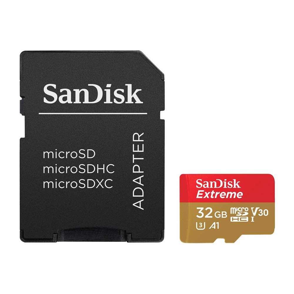 Pamäťová karta SanDisk MicroSDHC 32 GB Extreme + SD adaptér