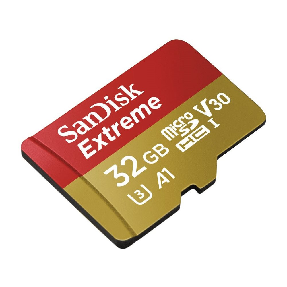 Pamäťová karta SanDisk MicroSDHC 32 GB Extreme + SD adaptér