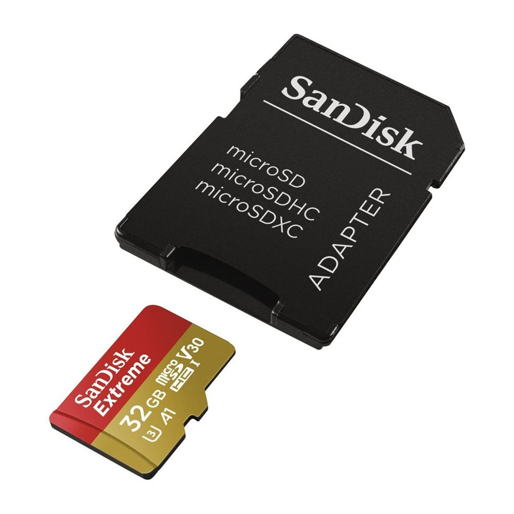 Pamäťová karta SanDisk MicroSDHC 32 GB Extreme + SD adaptér