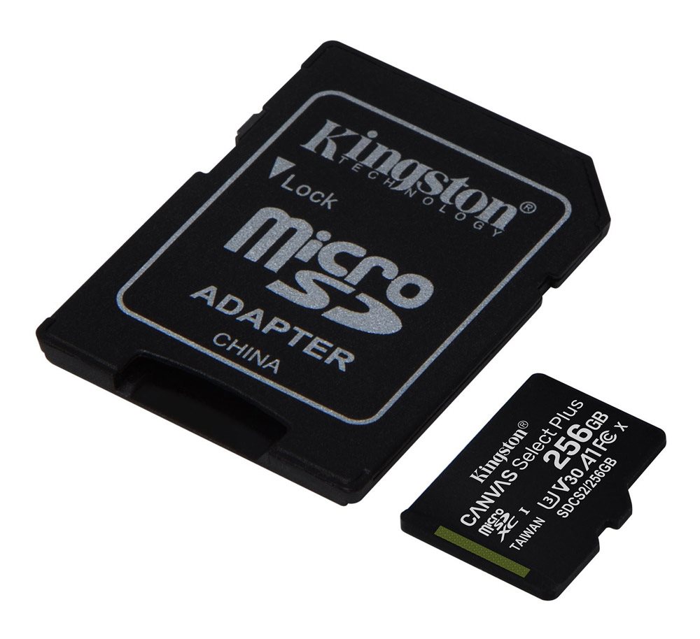Pamäťová karta Kingston MicroSDXC 256GB Canvas Select Plus
