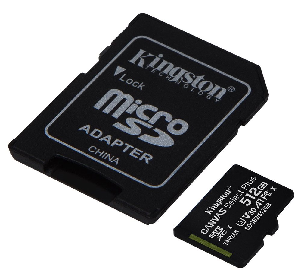 Pamäťová karta Kingston MicroSDXC 512GB Canvas Select Plus