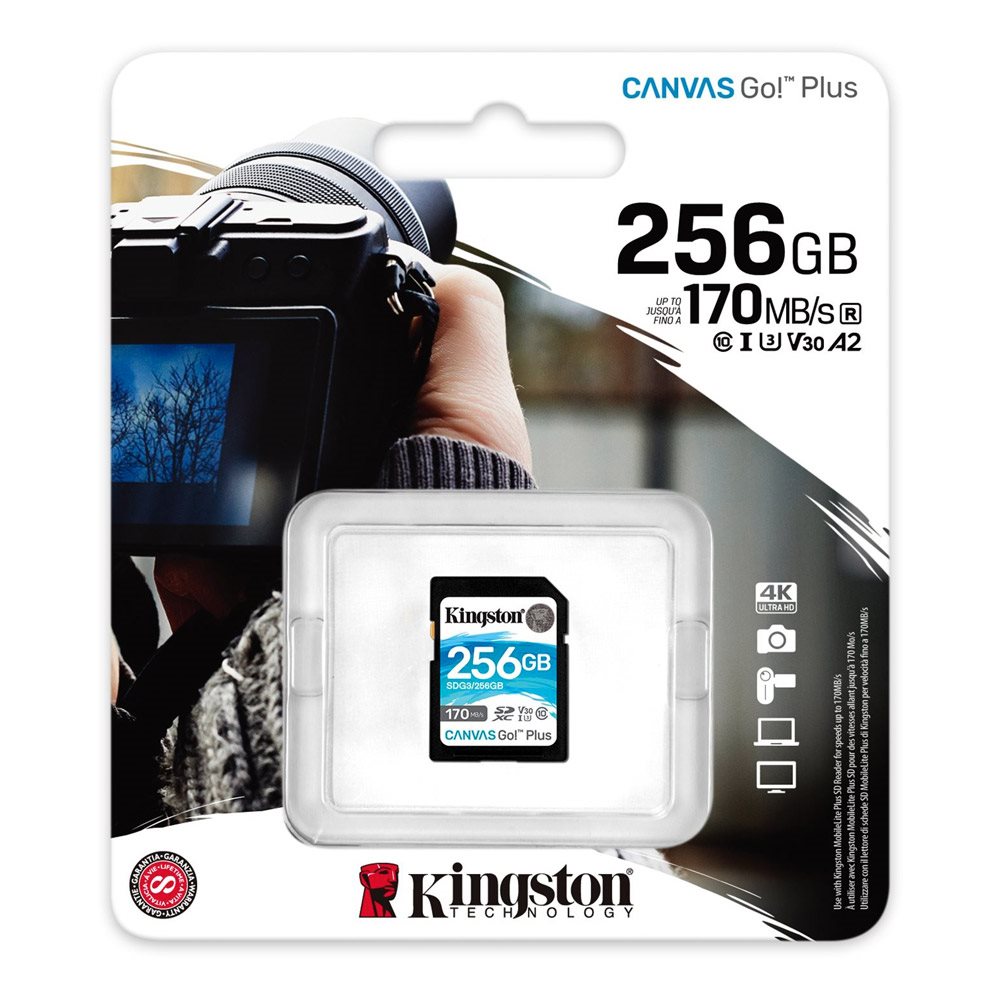 Pamäťová karta Kingston SDXC 256GB Canvas Go! Plus 