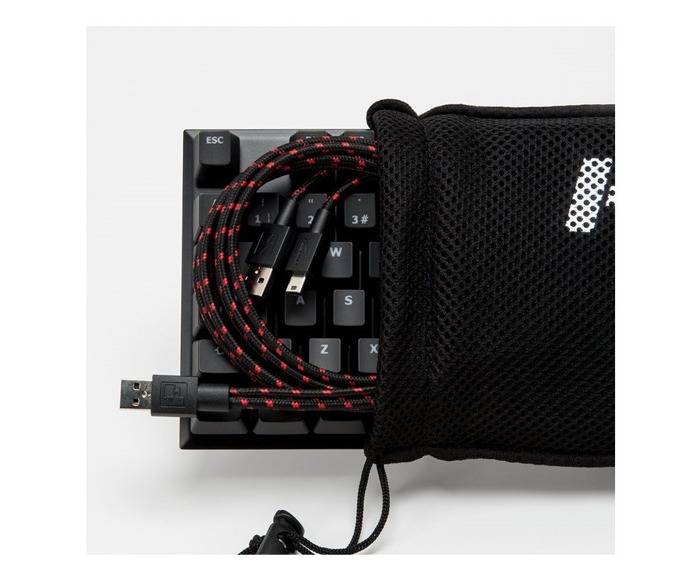 HyperX Alloy FPS Blue Snadno přenosná