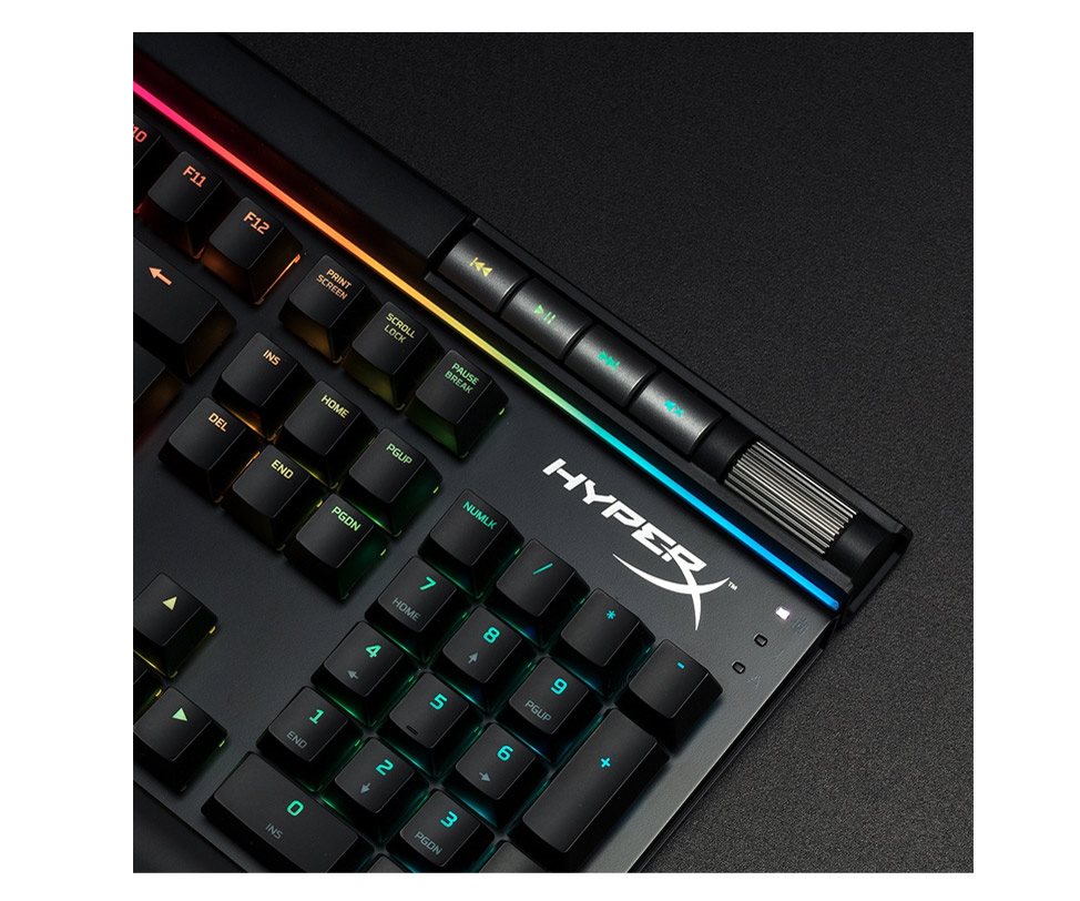 HyperX Alloy Elite RGB Red Unikátna svetelná lišta