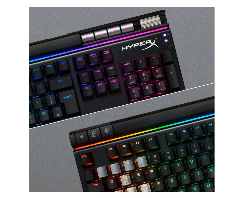 HyperX Alloy Elite RGB Red Multimediálne tlačidlá