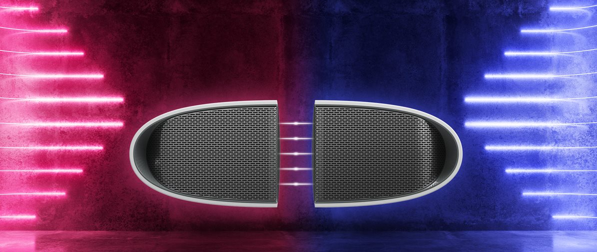 Magnetická konstrukce Bluetooth reproduktor Prestigio SUPREME černý