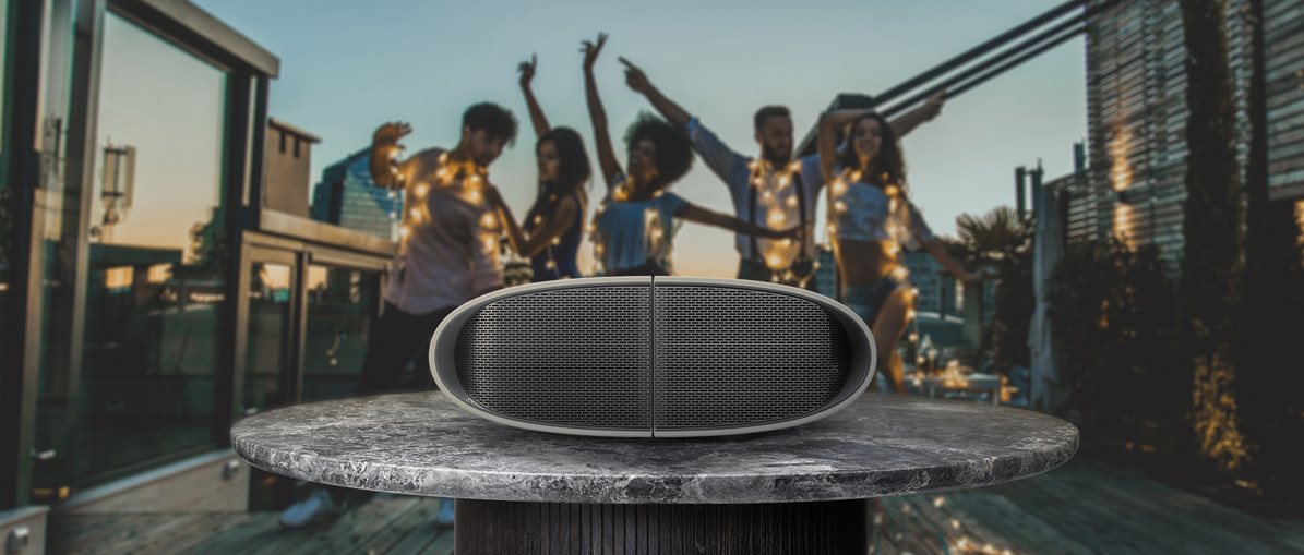 Výdrž baterie 15 hodin Bluetooth reproduktor Prestigio SUPREME černý