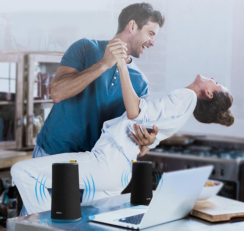 Bluetooth reproduktor EarFun UBOOM Stereo párování