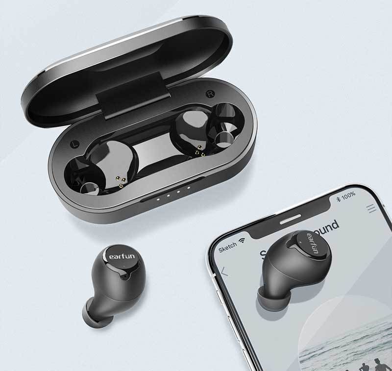 EarFun Free black Bluetooth 5.0