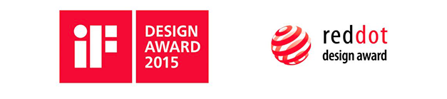 prestižní ocenění iF Design Award a Red Dot Design Award