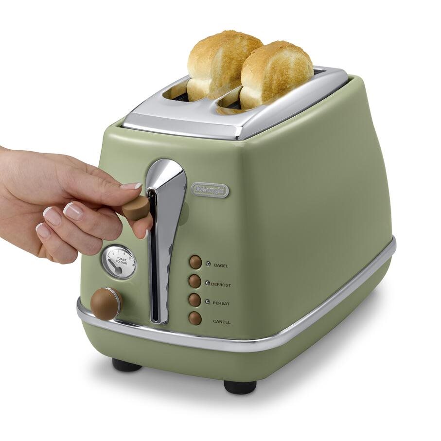 Toaster De'Longhi Icona Vintage CTOV2103.GR Toaster De'Longhi Icona Vintage CTOV2103.GR