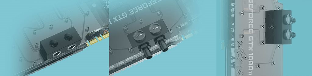 Easy connection to the cooling system