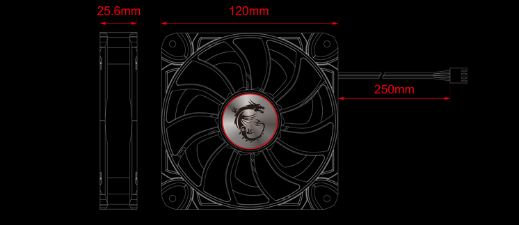 Fan MSI TORX FAN Ventilátor MSI TORX FAN