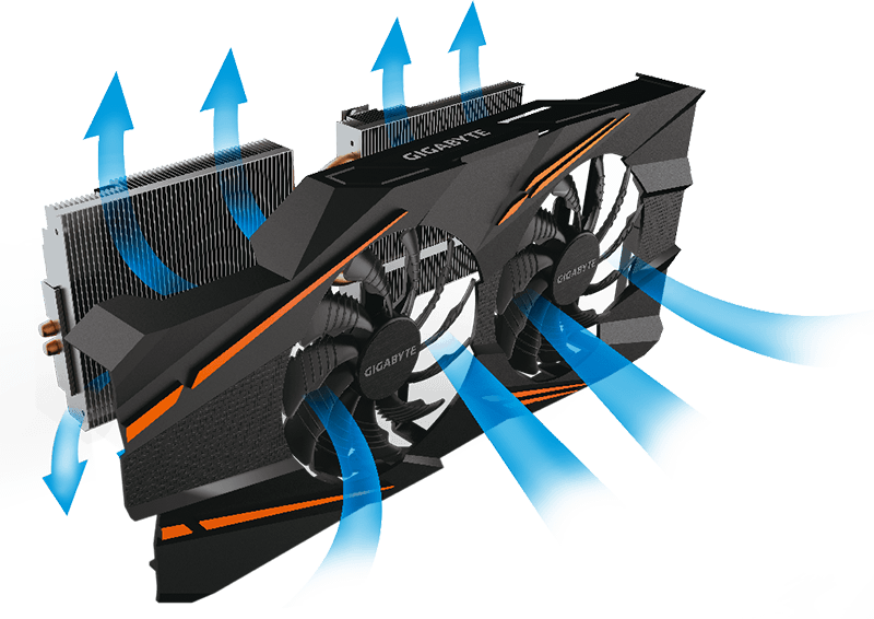 Rozměrný chladič WINDFORCE 2X