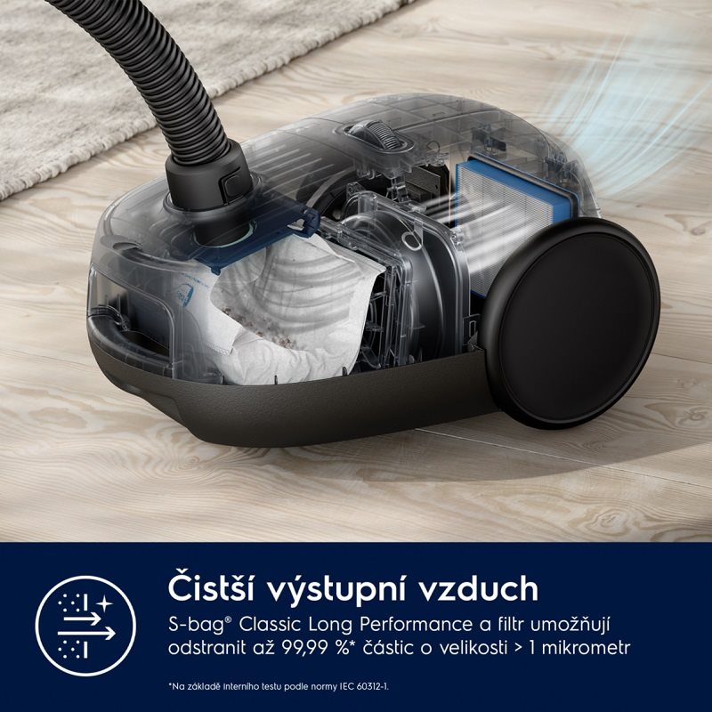 Vreckový vysávač Electrolux 600 Clean EB61C3WBL Vreckový vysávač Electrolux 600 Clean EB61C3WBL