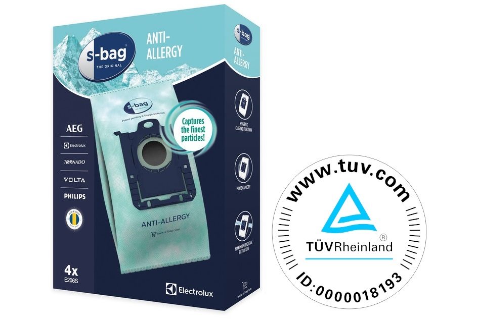 Sáčky do vysavače Electrolux E206S s-bag® Anti-Allergy
