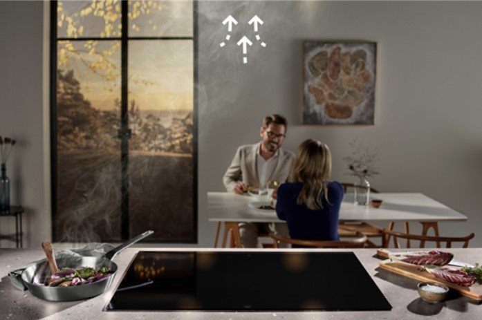 Digestoř ELECTROLUX 700 SENSE Hob2Hood EFF60560OX komínová