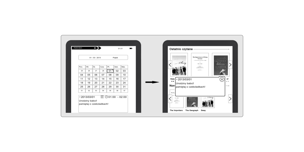 Elektronischer Buchleser Bemi Cognita X schwarz Elektronischer Buchleser Bemi Cognita X schwarz