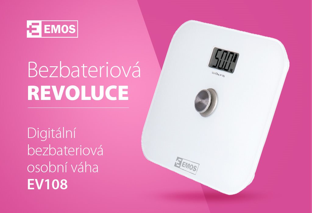 Bezbateriová osobní váha
