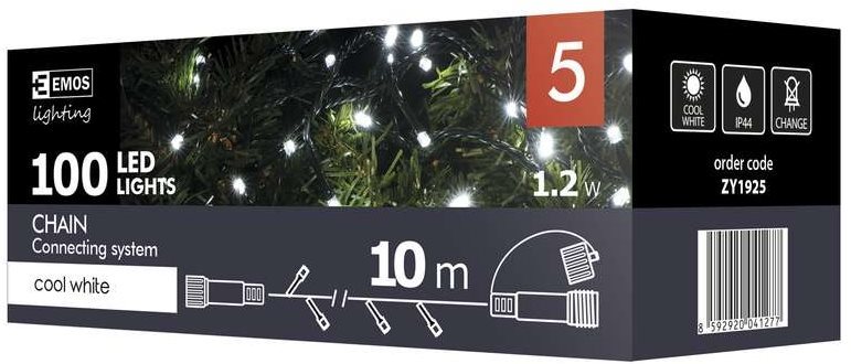 Vánoční osvětlení EMOS Spojovací řetěz 100 LED Vánoční osvětlení EMOS Spojovací řetěz 100 LED
